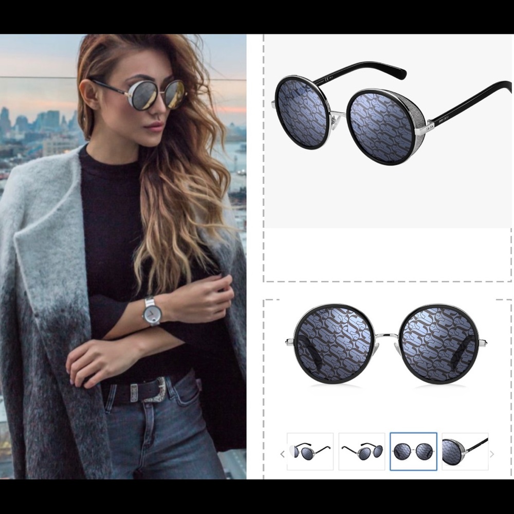 JIMMY CHOO IS ONE OF CELEB’S FAVORITE SUNNIES, LIKE THIS SPARKLING LOGO STYLE